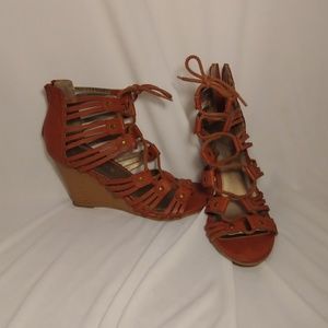 Rampage lace up wedges